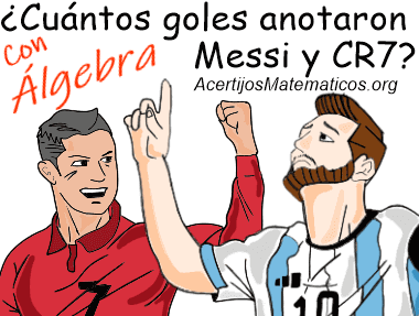 acertijo algebraico de los goles