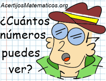 cuantos numeros puedes ver